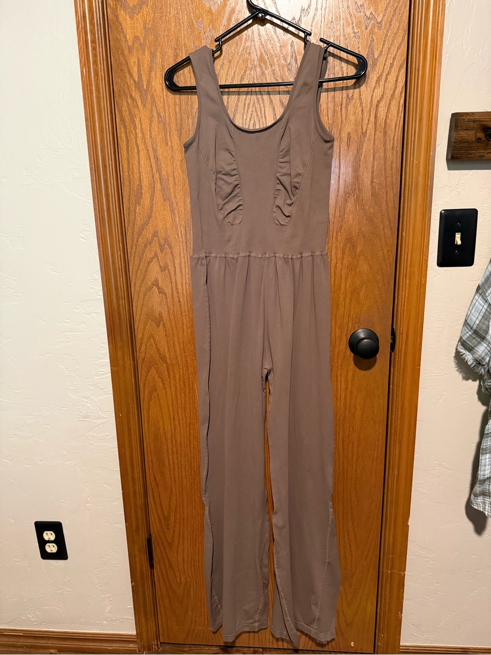 Fp Movement The Class Good Karma Flared Jumpsuit in Taupe
